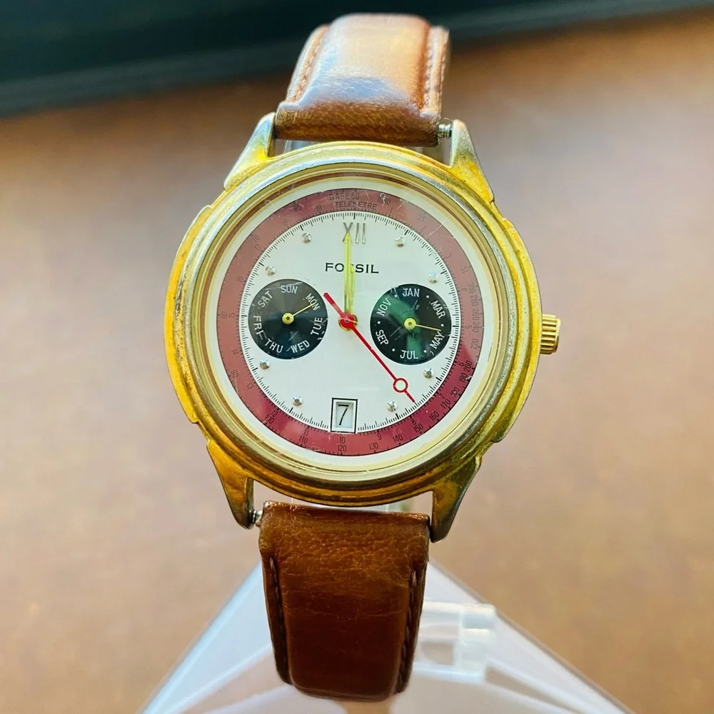 1993 FOSSIL CHRONOGRAPH WATCH TG-4007(000685)